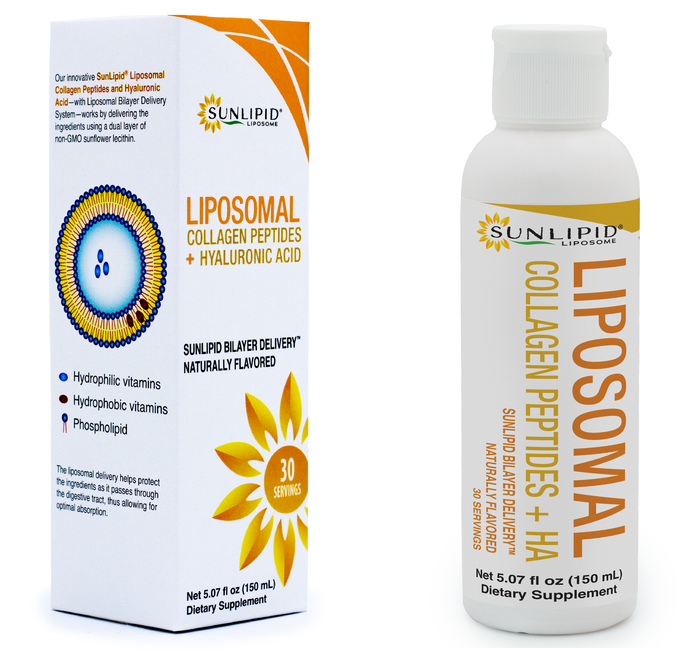 Liposomal Collagen Peptides + Hyaluronic Acid, 150 mL
