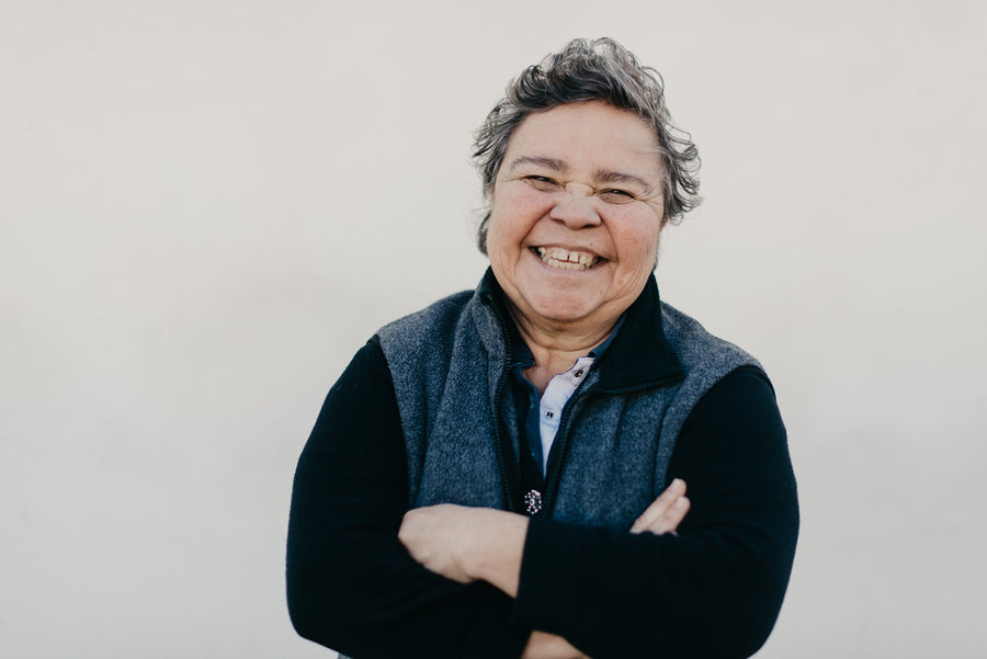 Woman smiling