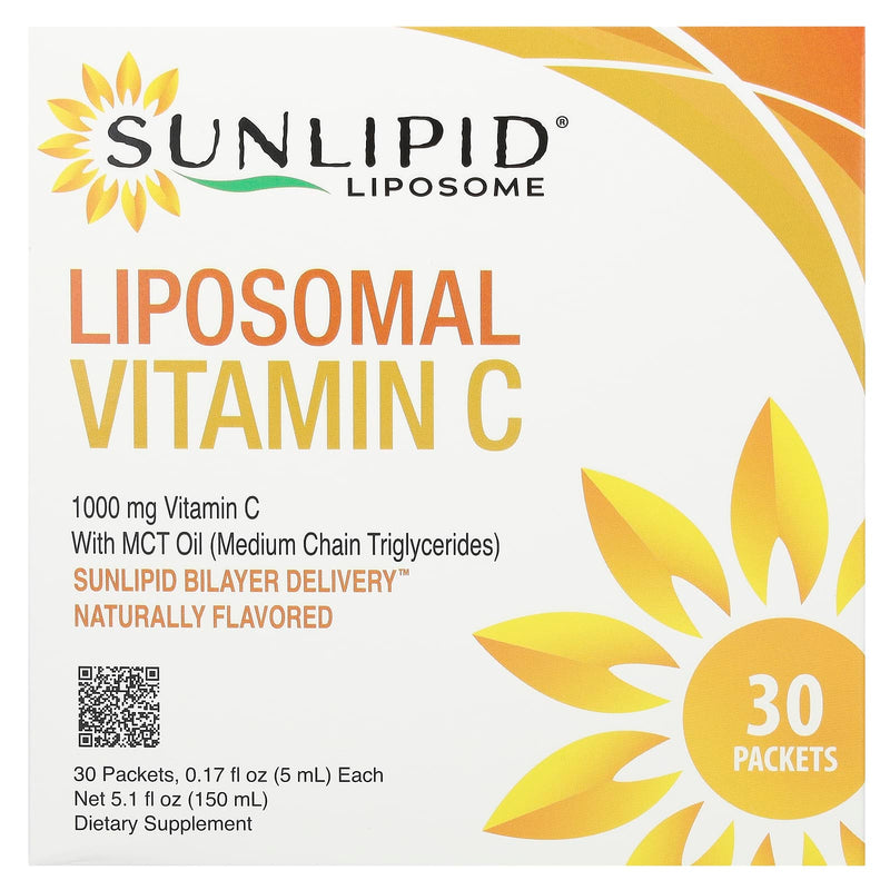 Liposomal Vitamin C with MCT Oil - box and packets