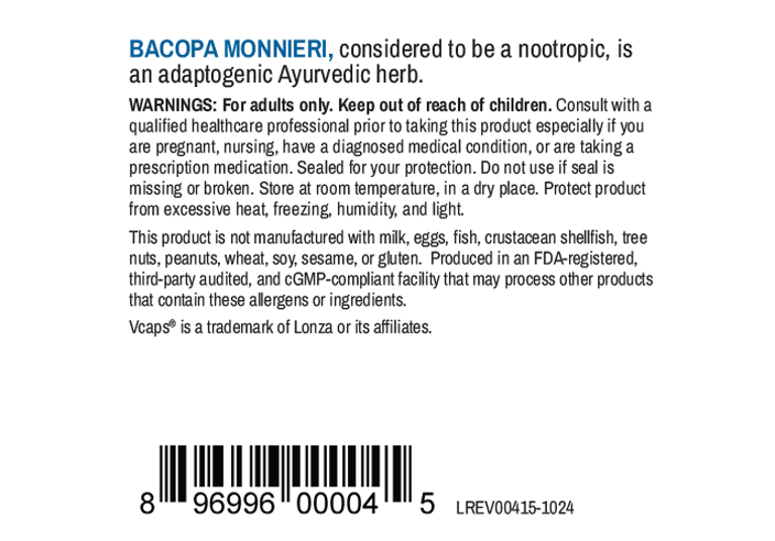 Bacopa Extract, 225 mg, 60 Vegetable Capsules