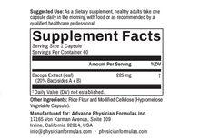Bacopa Extract, 225 mg, 60 Vegetable Capsules