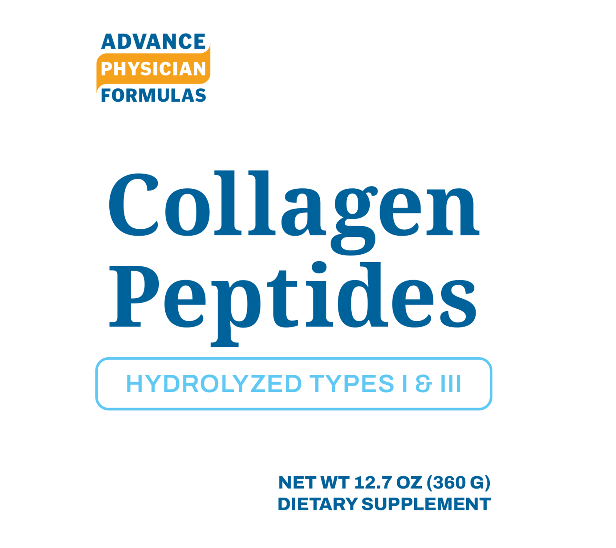Bovine Collagen Peptides Powder, 12.7 oz (360 g)