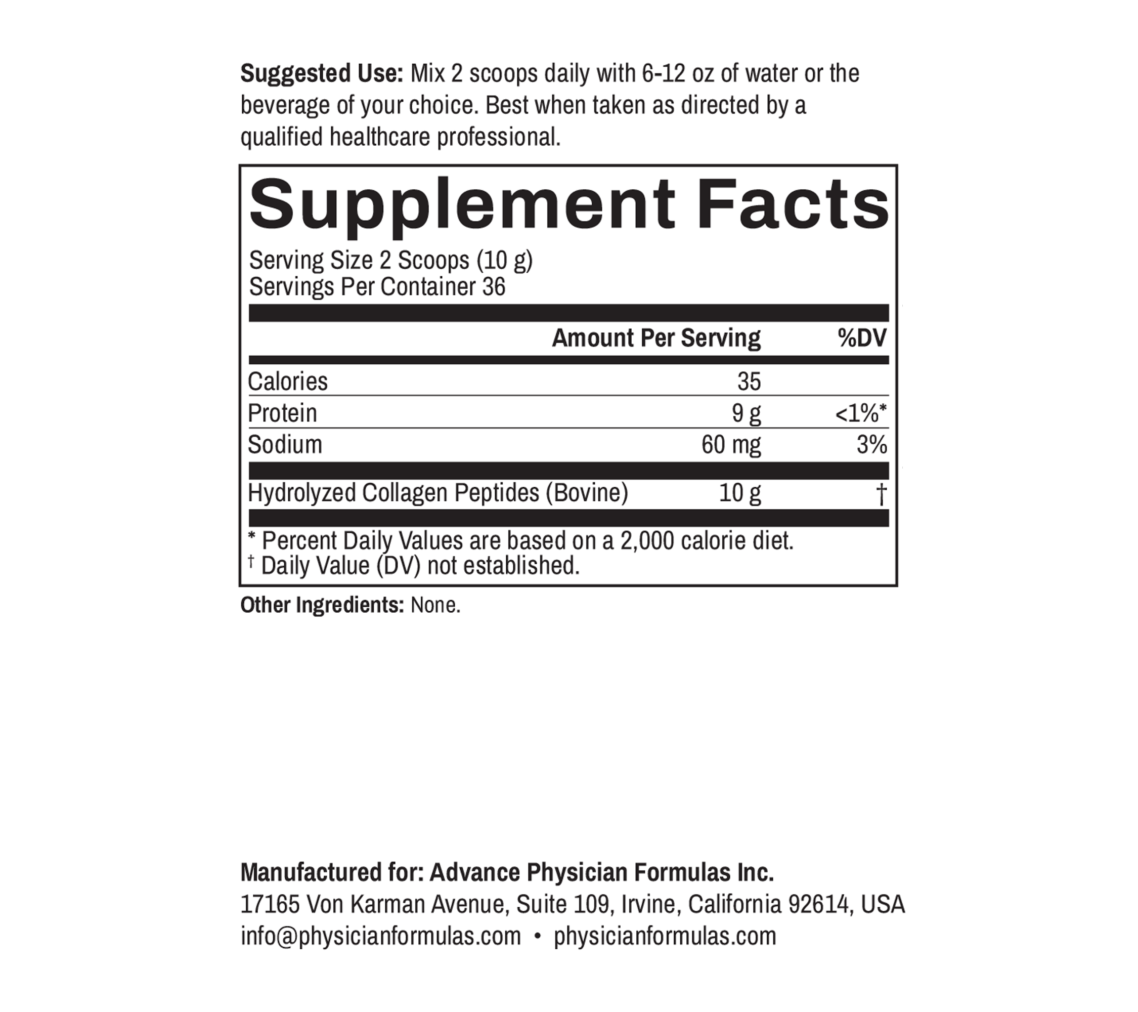 Bovine Collagen Peptides Powder, 12.7 oz (360 g)