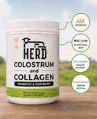 HERD Colostrum & Collagen Powder — Prebiotic + Postbiotic Gut & Skin Support | 35 Servings - Supplement Facts - Advance Physician Formulas