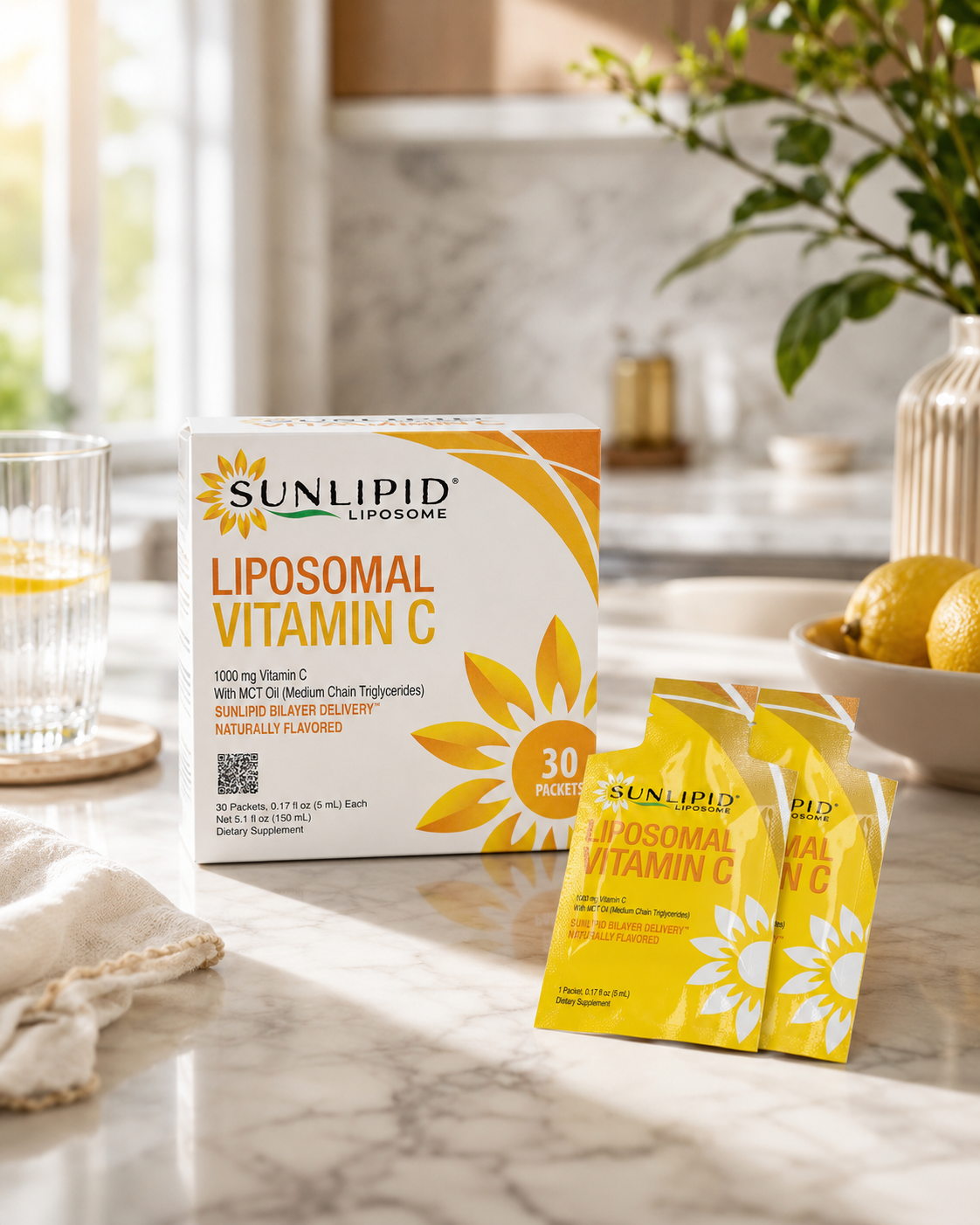 Liposomal Vitamin C with MCT Oil, 30 Packets