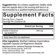 Indole3™ 200 mg, 60 Vegetable Capsules