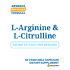 L-Arginine 500 mg, L-Citruline 500 mg, 60 Vegetable Capsules