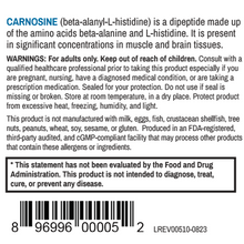 L-Carnosine, 500 mg, 30 Vegetable Capsules