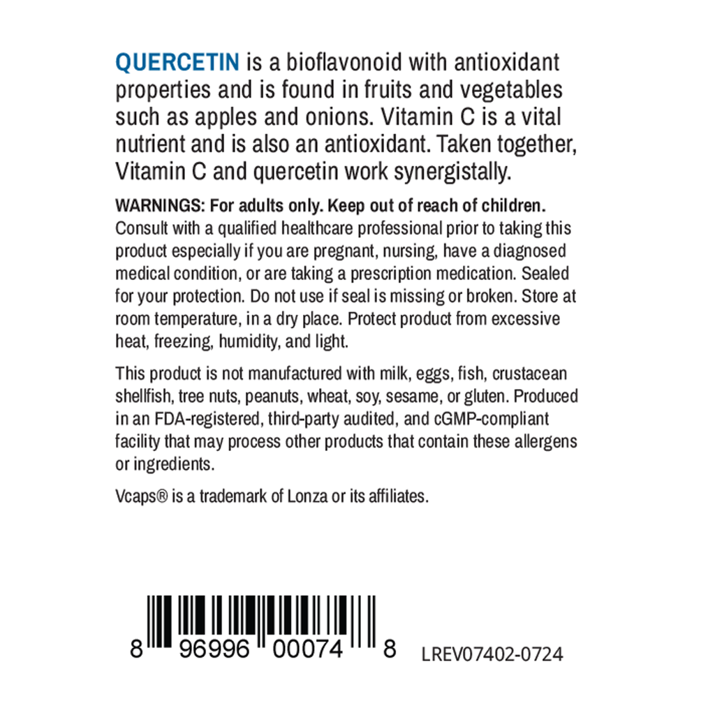 Quercetin & Vitamin C Complex, 60 Vegetable Capsules Advance