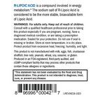 R-Lipoic Acid, 50 mg, 60 Vegetable Capsules