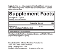 R-Lipoic Acid, 50 mg, 60 Vegetable Capsules
