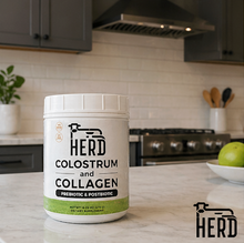 HERD Colostrum & Collagen Powder — Prebiotic + Postbiotic Gut & Skin Support | 35 Servings - Usage & Directions - Advance Physician Formulas