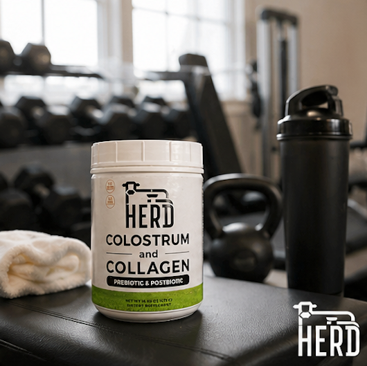 HERD Colostrum & Collagen Powder — Prebiotic + Postbiotic Gut & Skin Support | 35 Servings - Ingredients View - Advance Physician Formulas