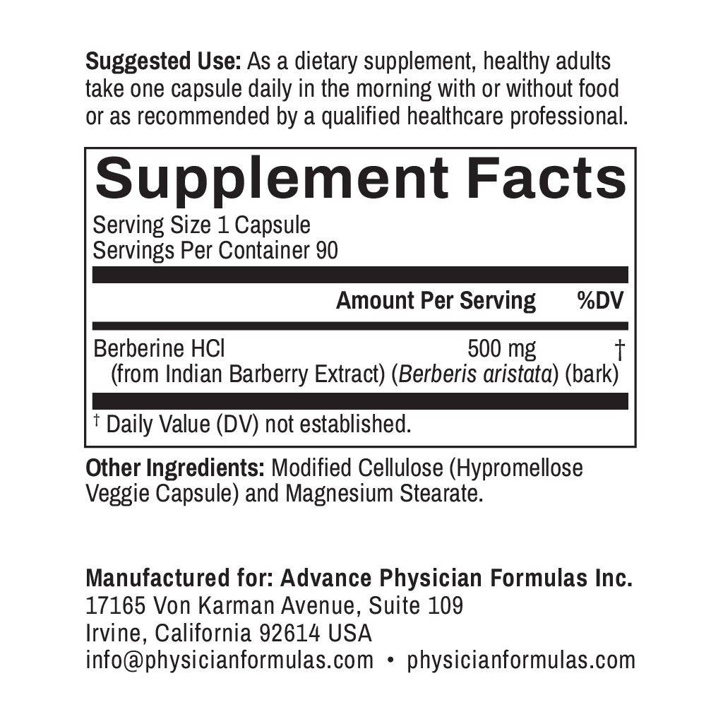 Berberine, 500 mg, 90 Vegetable Capsules