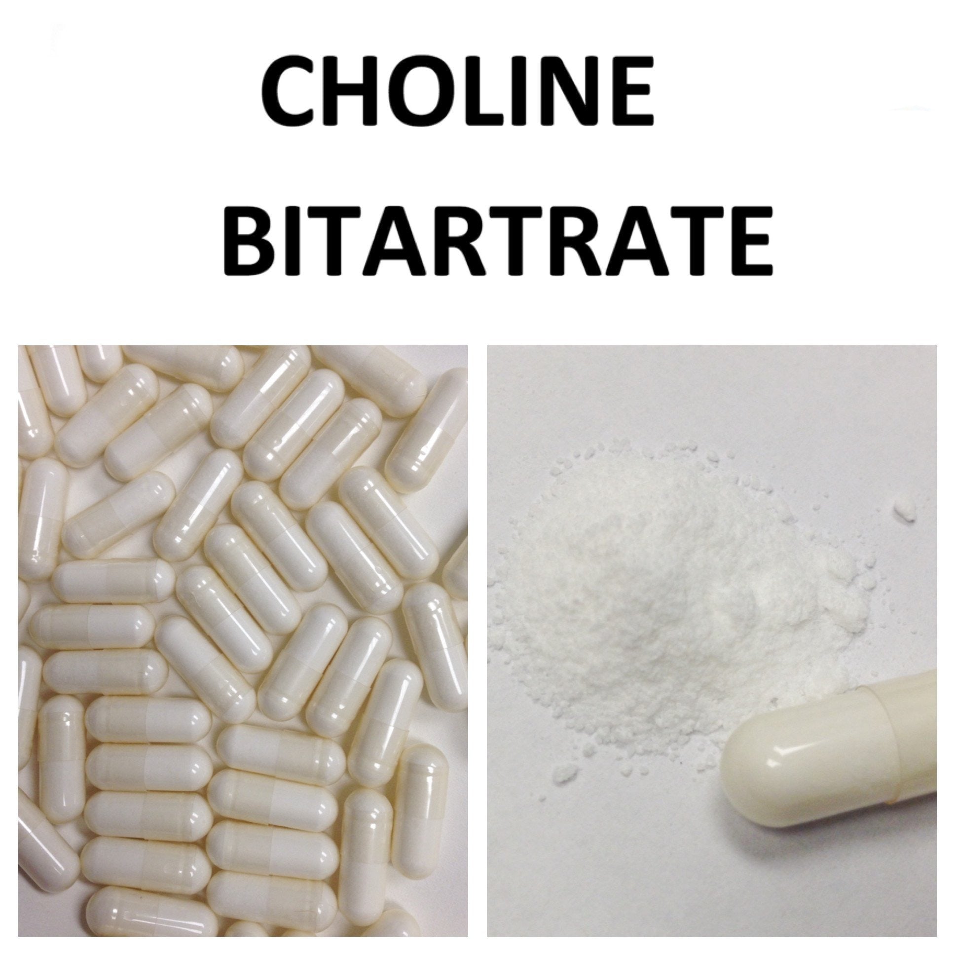 Choline Bitartrate, 650 mg, 60 Vegetable Capsules