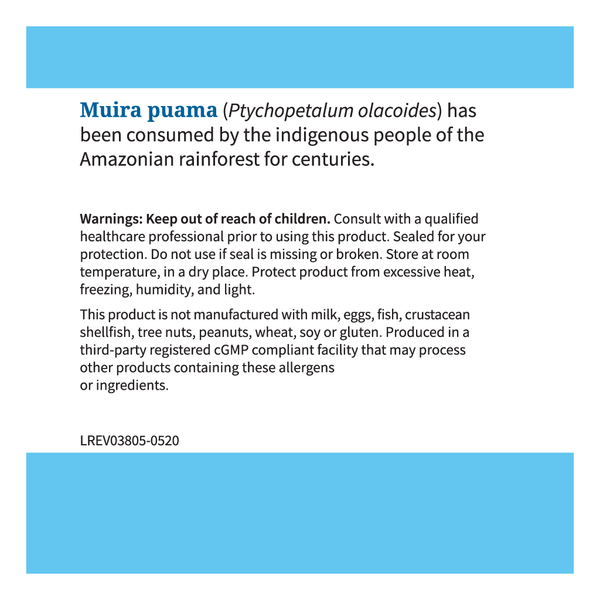 Muira Puama, 500 mg, 60 Vegetable Capsules Advance Physician Formulas
