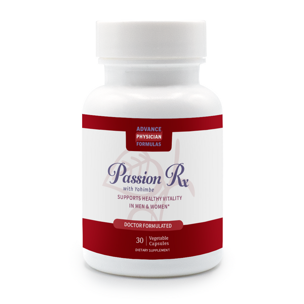 Passion Rx with Yohimbe: Enhancer for Men & Women, 30 Vegetable Capsules